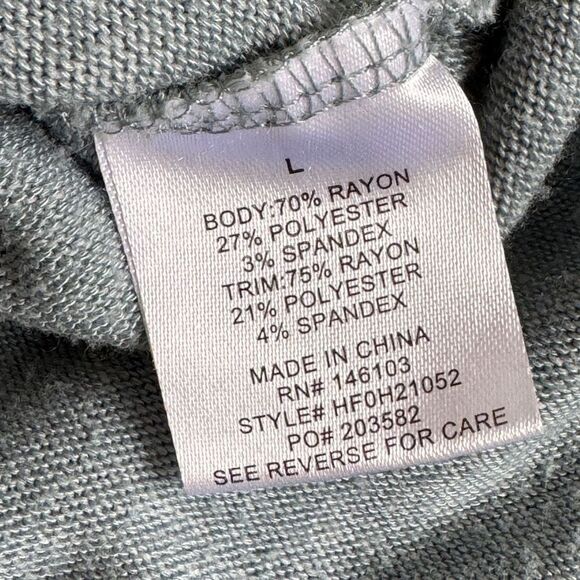 Hippie Rose Juniors Striped-Sleeve High Low Sweater Top Size Large - Picture 7 of 8